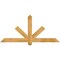 Ekena Millwork Kennewick Rough Sawn Timber Gable Bracket, Western Red Cedar, 60"W x 27"H x 4"D x 4"F, 11/12 Pitch GBW060X27X0404KEN00RWR - alternate 1